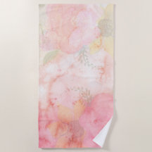 Aquarellfarbe Rosa Blumenuntergrund