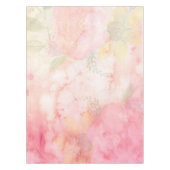 Aquarellfarbe Rosa Blumenuntergrund Tischdecke (Vorderseite)