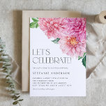 Aquarellfarbe Rosa Dahlia Floral 16 . Geburtstag P Einladung<br><div class="desc">Mit dieser individuell gestaltbaren Geburtstagsfeier laden wir Sie zu Ihrer Veranstaltung ein. Es verfügt über einen Blumenstrauß in Aquarellen mit rosa Dahlia-Blume. Personalisieren Sie diese,  indem Sie Ihre Daten hinzufügen. Diese blumengeschmückte Geburtstagsfeier eignet sich hervorragend für Party im Frühling und im Garten.</div>