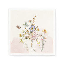 Aquarellfarbe Rosa gepresste und getrocknete Wildb