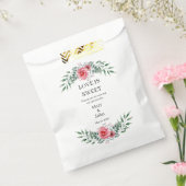 Aquarellfarbe Rosa Grüne Foliage Geschenktütchen (Versiegelt)