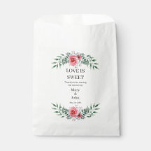 Aquarellfarbe Rosa Grüne Foliage