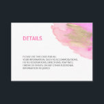 Aquarellfarbe Rosa Lila Gold BAT MITZVAH Details Begleitkarte<br><div class="desc">Schöne moderne Wasserfarben Details / Informationskarten. Pastellfarben Pfirsichrosa Lila Farben. Imitate mit einem Pinselstrich aus Goldfolie. Ideal für ,  Bat / Bar Mitzvah,  Geburtstag,  Jahrestag,  etc...  . Bearbeiten von Karten - Einfach Ihre Daten hinzufügen oder Schriftart,  Farbe und Größe ändern.</div>