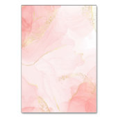 Aquarellfarbe Rosa Magenta Rose Tischnummer (Rückseite)