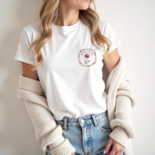 Aquarellfarbe Rosa Mama zum T - Shirt - Dusty W