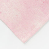 Aquarellfarbe Rosa Orange Fleecedecke (Ecke)