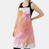 Aquarellfarbe Rosa Orange Schürze (InSitu)