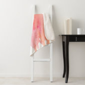 Aquarellfarbe Rosa Orange Sherpadecke (Beispiel)
