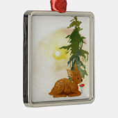 Aquarellfarbe Silbernes Ornament (Rechts)