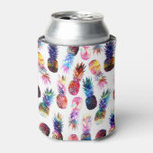 Aquarellfarbe und Nebula Ananas Illustration Dosenkühler (Kanne Vorderseite)
