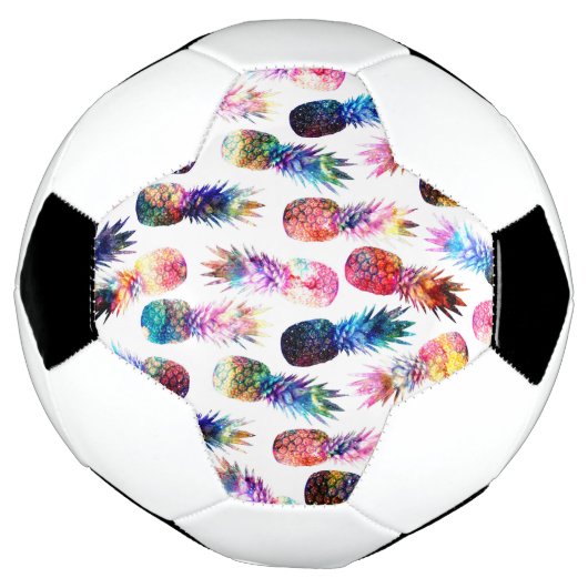 Aquarellfarbe und Nebula Ananas Illustration Fußball (Gedreht)