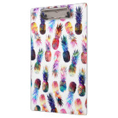 Aquarellfarbe und Nebula Ananas Illustration Klemmbrett (Links)