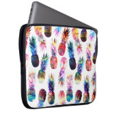 Aquarellfarbe und Nebula Ananas Illustration Laptopschutzhülle (Vorne Rechts)