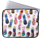 Aquarellfarbe und Nebula Ananas Illustration Laptopschutzhülle (Vorderseite)