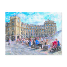 Aquarellfarbe von München Stachus.