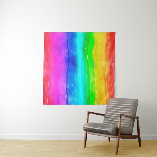 Aquarellfarbe Wandteppich (Beispiel (Horizontal))