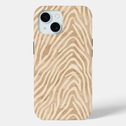 Aquarellfarbe Zebra Print Case-Mate iPhone Hülle (Rückseite)