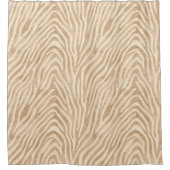 Aquarellfarbe Zebra Print Duschvorhang (Vorderseite)