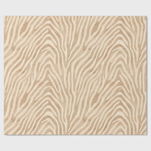 Aquarellfarbe Zebra Print Geschenkpapier (Flach)