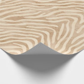 Aquarellfarbe Zebra Print Geschenkpapier (Ecke)