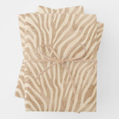 Aquarellfarbe Zebra Print Geschenkpapier Set (Beispiel)