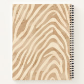 Aquarellfarbe Zebra Print Notizblock (Rückseite)