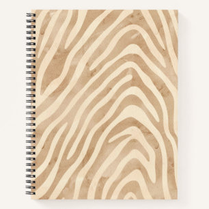 Aquarellfarbe Zebra Print Notizblock