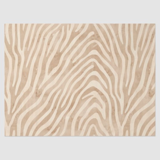 Aquarellfarbe Zebra Print Seidenpapier (Vorderseite)