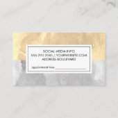 Aquarellfarbe Zwei-Tone-Ernennung Terminkarte (Rückseite)