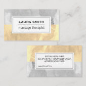 Aquarellfarbe Zwei-Tone-Ernennung Terminkarte (Vorne/Hinten)