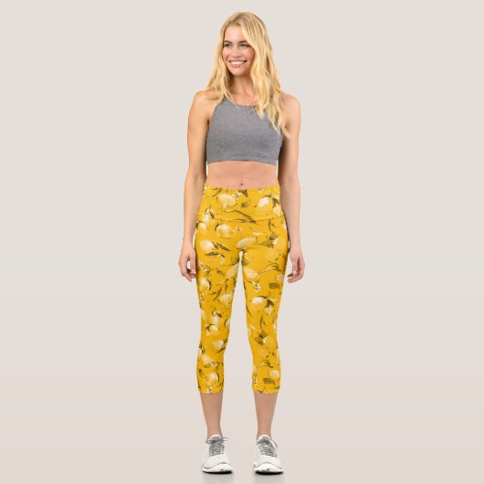 Aquarellfarben 10 capri leggings (Vorderseite)
