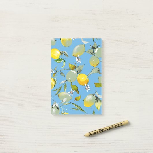 Aquarellfarben 26 post-it klebezettel (Auf Schreibtisch)