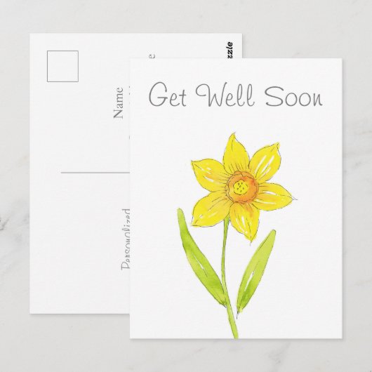 Aquarellfarben 2 postkarte (Vorne/Hinten)