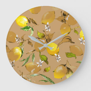 Aquarellfarben 33 große wanduhr