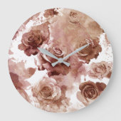 Aquarellfarben 3 große wanduhr (Vorderseite)