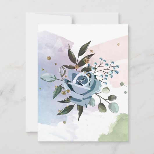 Aquarellfarben 5 mitteilungskarte (Vorderseite)