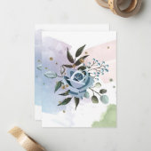 Aquarellfarben 5 mitteilungskarte (Vorderseite/Rückseite Beispiel)