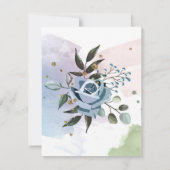 Aquarellfarben 5 mitteilungskarte (Rückseite)