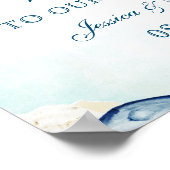 Aquarellfarben Anchor Blume Hochzeit von Starfish Poster (Ecke)