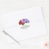 Aquarellfarben Anemon Floral Brautparty Sticker (Umschlag)