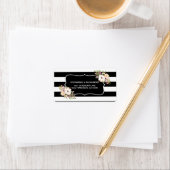 Aquarellfarben Anemone Blooms Address Labe Adressaufkleber (Insitu)