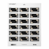 Aquarellfarben Anemone Blooms Address Labe Adressaufkleber (Vorne)