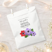 Aquarellfarben Anemone Brautparty Gefälligkeitstas Geschenktütchen (Ausgeschnitten)