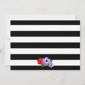 Aquarellfarben Anemone Save the Date Fotokarte (Rückseite)