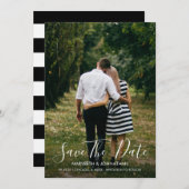 Aquarellfarben Anemone Save the Date Fotokarte (Vorne/Hinten)