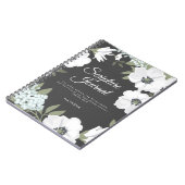 Aquarellfarben Anemones Personalisiert Scripting J Notizblock (Linke Seite)