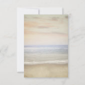 Aquarellfarben AnkerBlume Nautischer Empfang Einladung (Rückseite)