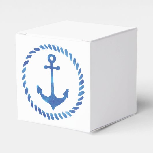 Aquarellfarben-Ankerfelder Geschenkschachtel (Vorderseite)
