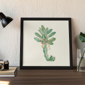 Aquarellfarben Antikes botanisches Plakat