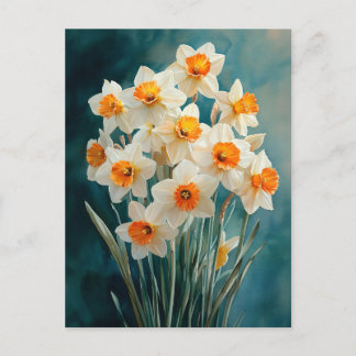 Aquarellfarben - Aquamariner Hintergrund Postkarte